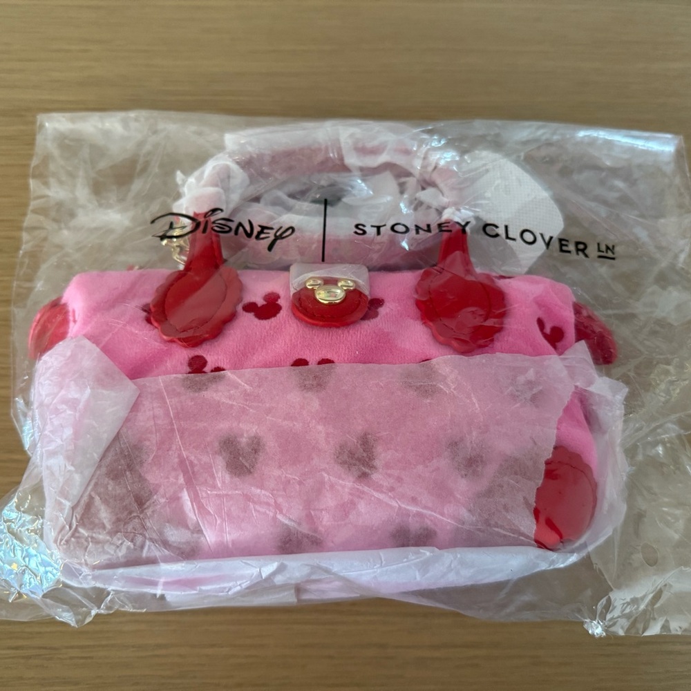Stoney Clover Lane Disney Mickey Minnie Valentine’s pouchette crossbody NWT